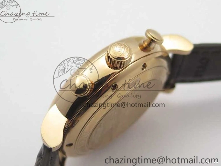 MIROTIME 0411 Efficient Portofino Chrono RG ZF 1:1 Best Edition White Dial on Brown Leather Strap A 7151